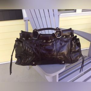 Francesco Biasia Large Leather Burgundy Handbag 18”~FREE SHIPPING!